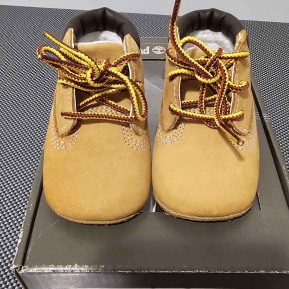 Timberland Kids Baby Crib Booties Shoes Nubuck Boots Size 1 US 9589R A62117 - Picture 3 of 7